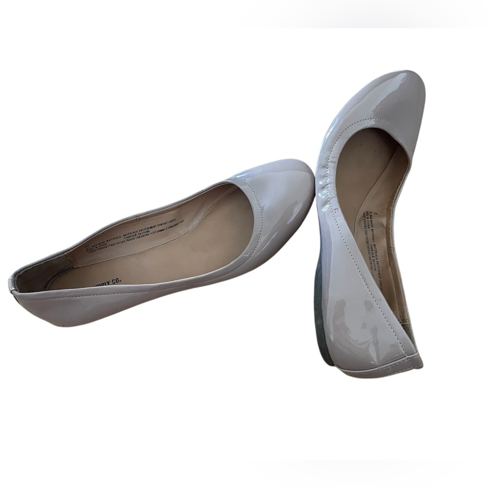 Mossimo Supply Co. White Patent Flats